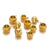 20pcs Stainless Steel Spacer Beads Pendant Charms Clasps Gold Color Bail Beads for DIY Jewelry Making Charms Bracelets 4mm Hole