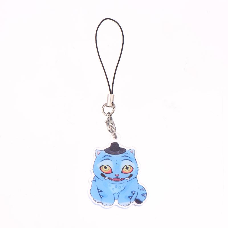 Kawaii Anime Demon Hunters Tiger Phone Lanyard Cartoon Kpop Anime Mobile Phone Chain Keyring Bag Pendant Decoration Gifts