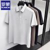 Lomon Men's Ice Silk Seamless Polo Shirt
