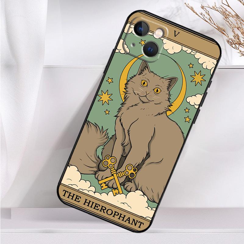 

Cats Tarot Witchcraft Shockproof Case For iPhone 17 16 15 14 11 Pro Max Plus 12 13 Mini 16e 17 Air Phone Cover iPhone 15 Pro