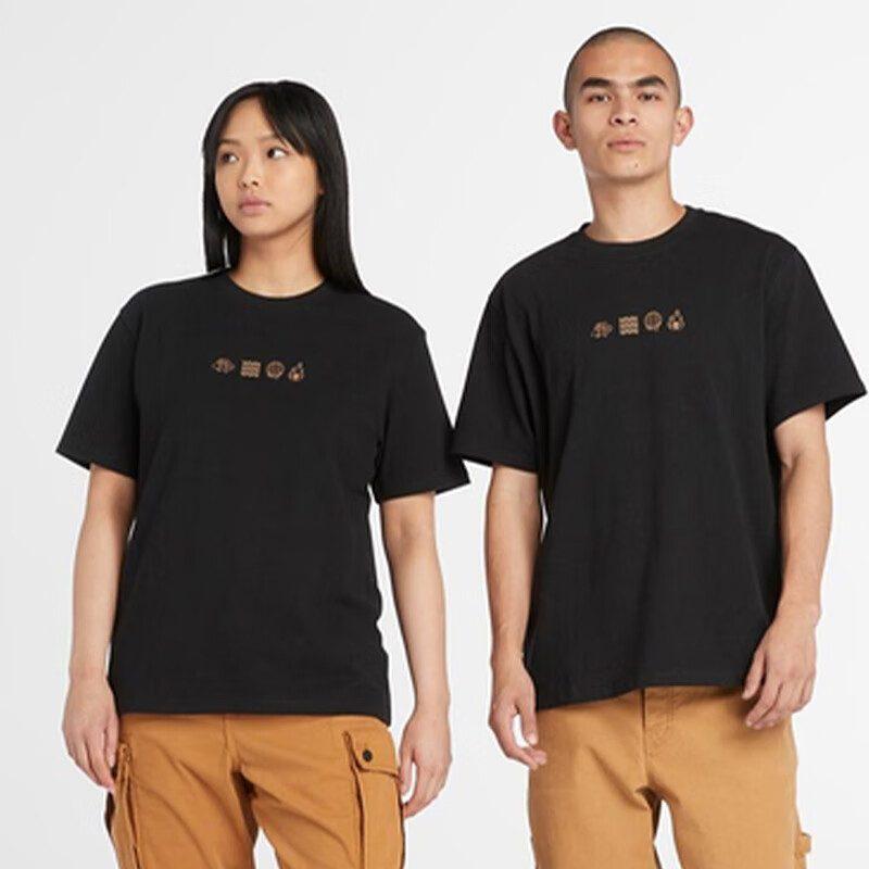 Timberland Set in Sleeve T Shirt Unisex Black A5TCQ-001