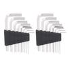 16PCS 1.5-6mm Hex Key Set Silver Hex Wrench Set Allen Key Wrench Set  For For instrument repair