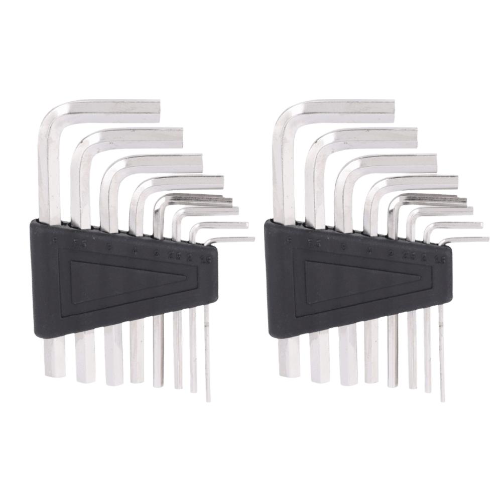 16PCS 1.5-6mm Hex Key Set Silver Hex Wrench Set Allen Key Wrench Set  For For instrument repair