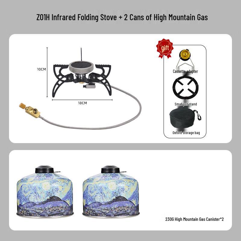 OEING Outdoor Portable Windproof Camping Gas Stove