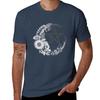Pentagram with Flower Moon TShirt Fashion Casual Short Sleeve TShirt