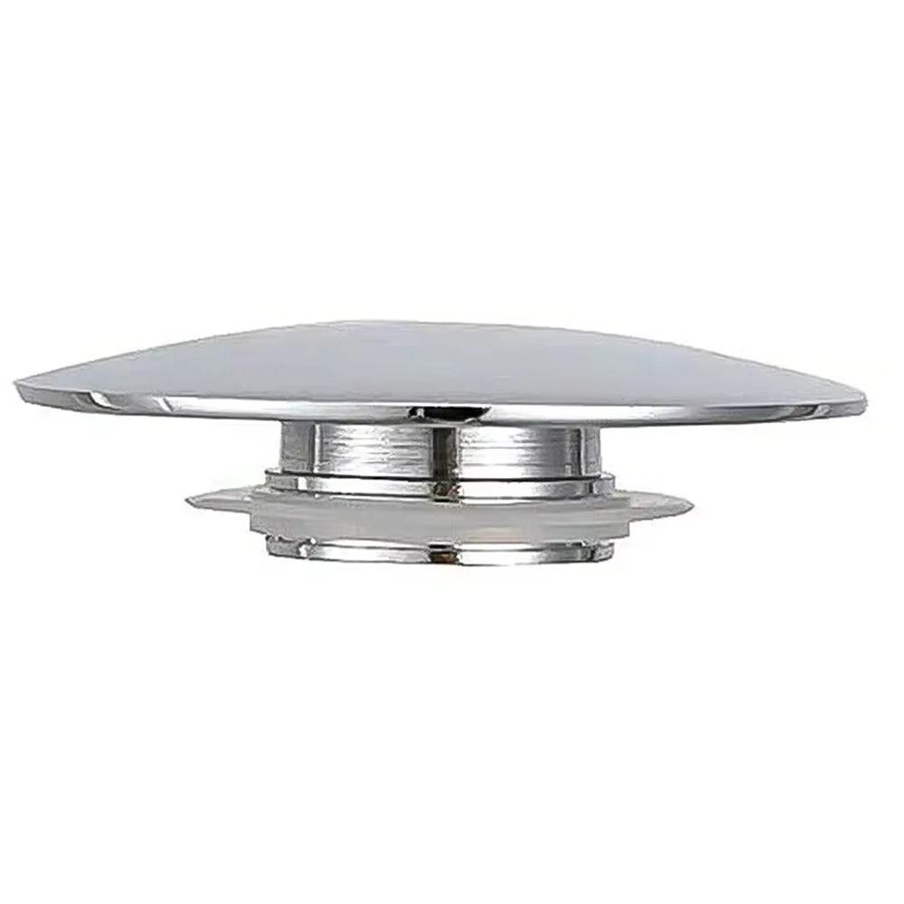 

1Pcs Push Button Waste Sink Plug Silver Alloy Drain Stopper Click Clack 66mm Basin PopUp Cap Replacement Part for Bathroom Sink