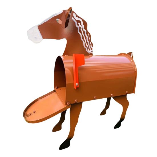 Excellent Large Capacity Rust-proof Garden Mailbox Horse Cow Chicken Shape Farm Decoration for Farmhouse