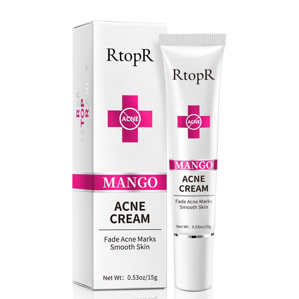 

Крем от прыщей RtopR Mango устраняет сужение пор от прыщей для гладкого ухода за кожей 1pcs