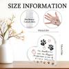 2D Flat "The Smallest Feet Make The Biggest Footprints Our Hearts" Heart-Shaped Acrylic Keepsake Plaque, Pet Memorial Gift, Suitable for Wall Decorati