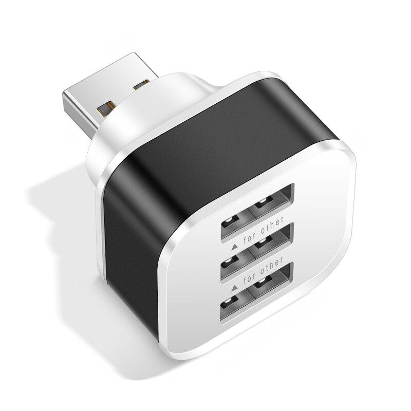 3 In 1 USB Extender USB HUB Quick Charge USB Splitter Multiple Interface Car USB Expander For Phone Tablet Laptop Charge Adapter