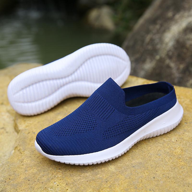 Fashion New Women's Mesh Shoes Breathable Soft Bottom Summer Sneaker Set Comfortable and Casual Women's Half Top Shoes Large Size