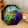 Minecraft Print 8?Ribs Automatic Umbrella Wind Resistant Lightweight Folding Umbrella For Outdoor Travel