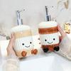 450ml Soap Dispenser Cartoon Coconut Lotion Bottle Creative Hand Washing Liquid Bath Gel for Household Toilet Ceramic Sub Bottle