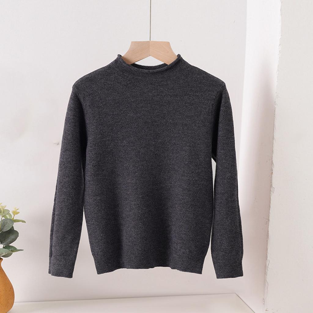 Children's Fashionable Casual Half-high Collar Bottoming Shirt Long-sleeved Top