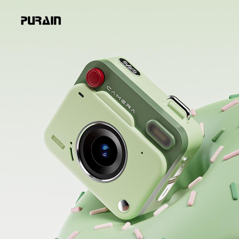 2025 New Thumb Pocket CCD Digital Camera HD Retro Mini Camera Portable Keychain Camera Outdoor Travel Photo Recorder Gift