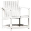VidaXL Chaise de Jardin, Siège avec Dossier, Chaise à Manger, Fauteuil de Camping, Meuble de Terrasse Patio Extérieur, Blanc 832626