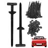 9cm Nylon Cable Tie Buckle 100pcs Universal Nylon Cable Tie Buckle Zip Tie Holders Self-locking Buckle Multipurpose Fastener