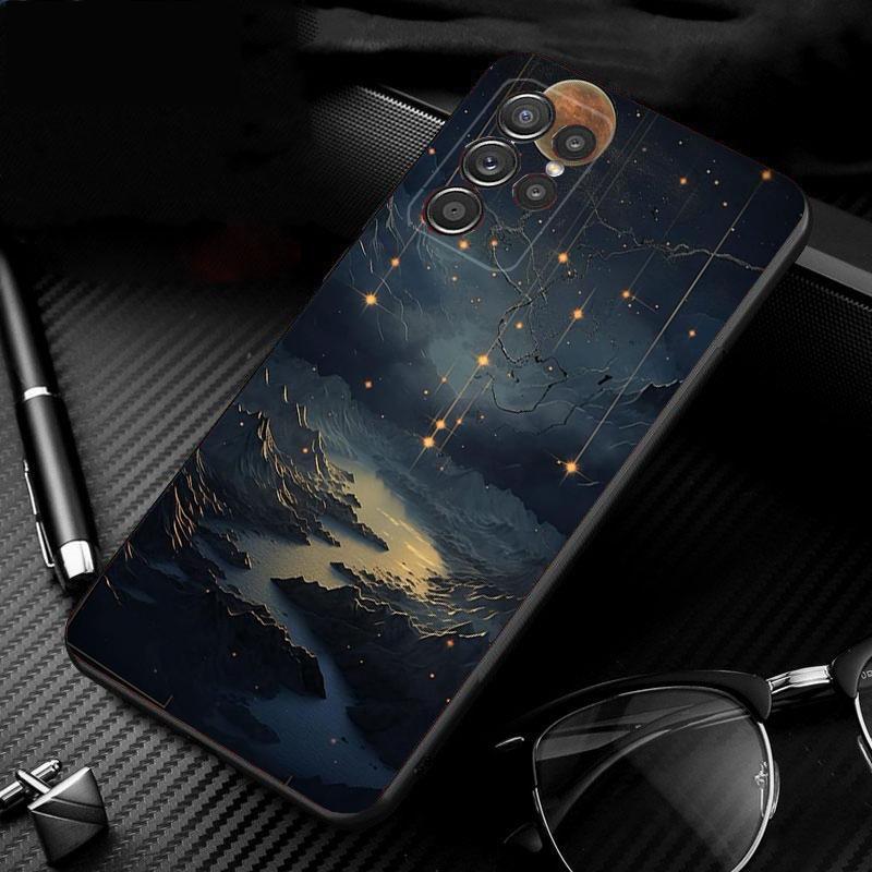 Sceneary Landscape Moon Phone Case For Samsung A52S A21S A33 A23 A13 A14 A32 A52 A53 A54 A51 A71 A15