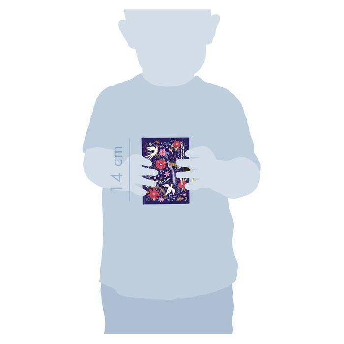 Journal Intime Avec Cadenas - Oiseaux Et Fleurs - Carnet Privé 240 Pages