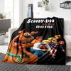 Scooby Doo And Friends Running From Mystery Gift Personalized Blanket Customize Your Name Soft Cozy Suitable For Sofa Couch Office Bed Picnics For All