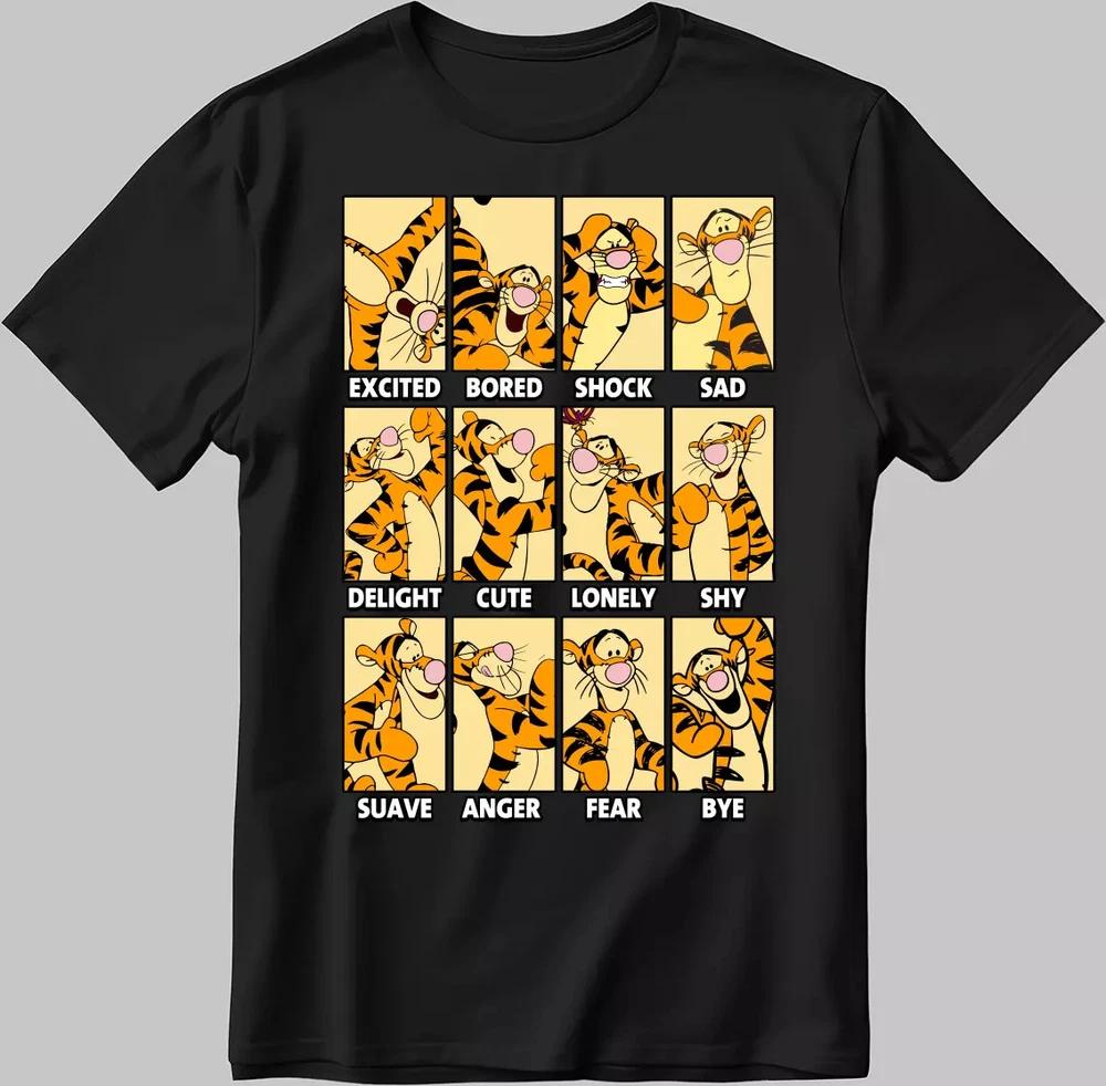 Tigger Black TShirt Tigger Moods S