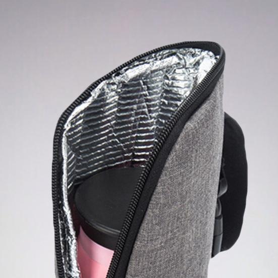 Mote BXL babyflaskepose Glidelåslukking Praktisk aluminiumsfilm Mateflaskevarmer oppbevaringspose for barnevogn