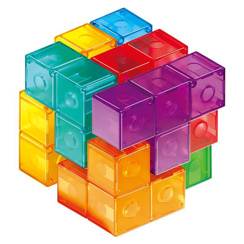 

Endless Magic 3D Puzzle Magnetic Blocks Magnetic Educational Creativity Brain Spatial Stress Desk 3D Compact Home Gift Wrapping Suitable for Ages 7