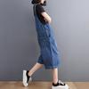 Loose Suspender Jeans Women Sleeveless Jeans Jumpsuit Summer Streetwear Denim Overalls Baggy Solid Wide Legs Denim Shorts
