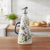 Cone-shaped Olive Oil Dispenser Automatic Pouring Ceramic Seasoning Bottle  Restaurant