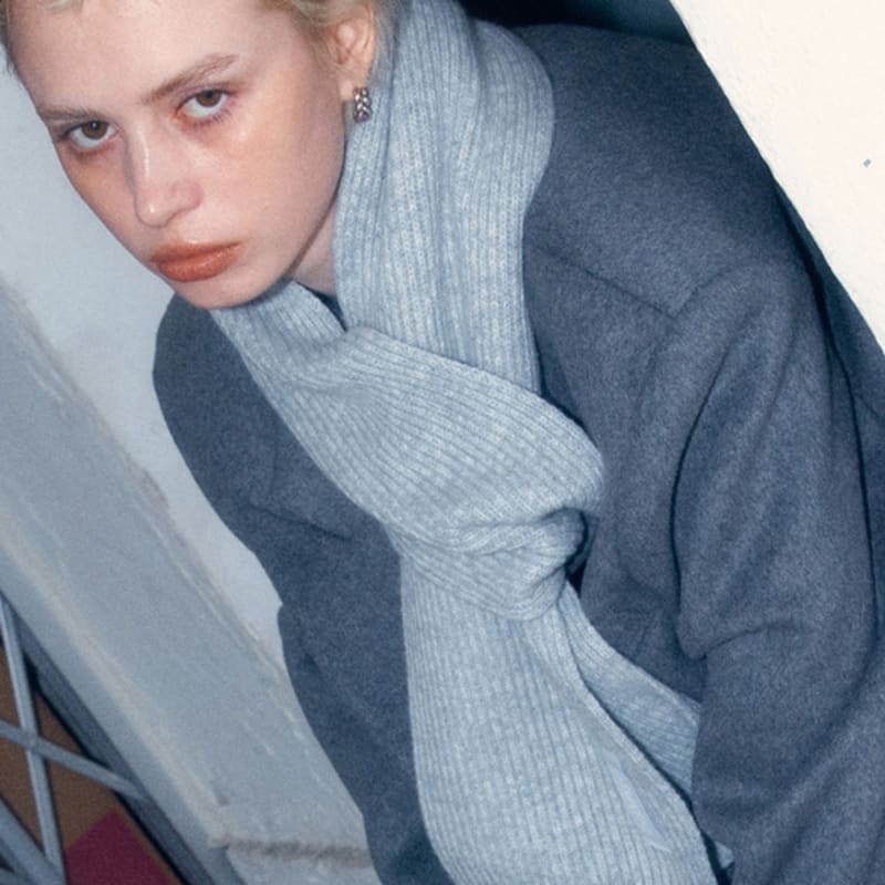 UNDERCONTROL STUDIO PLAIN MUFFLER / LAMBS WOOL / Gr