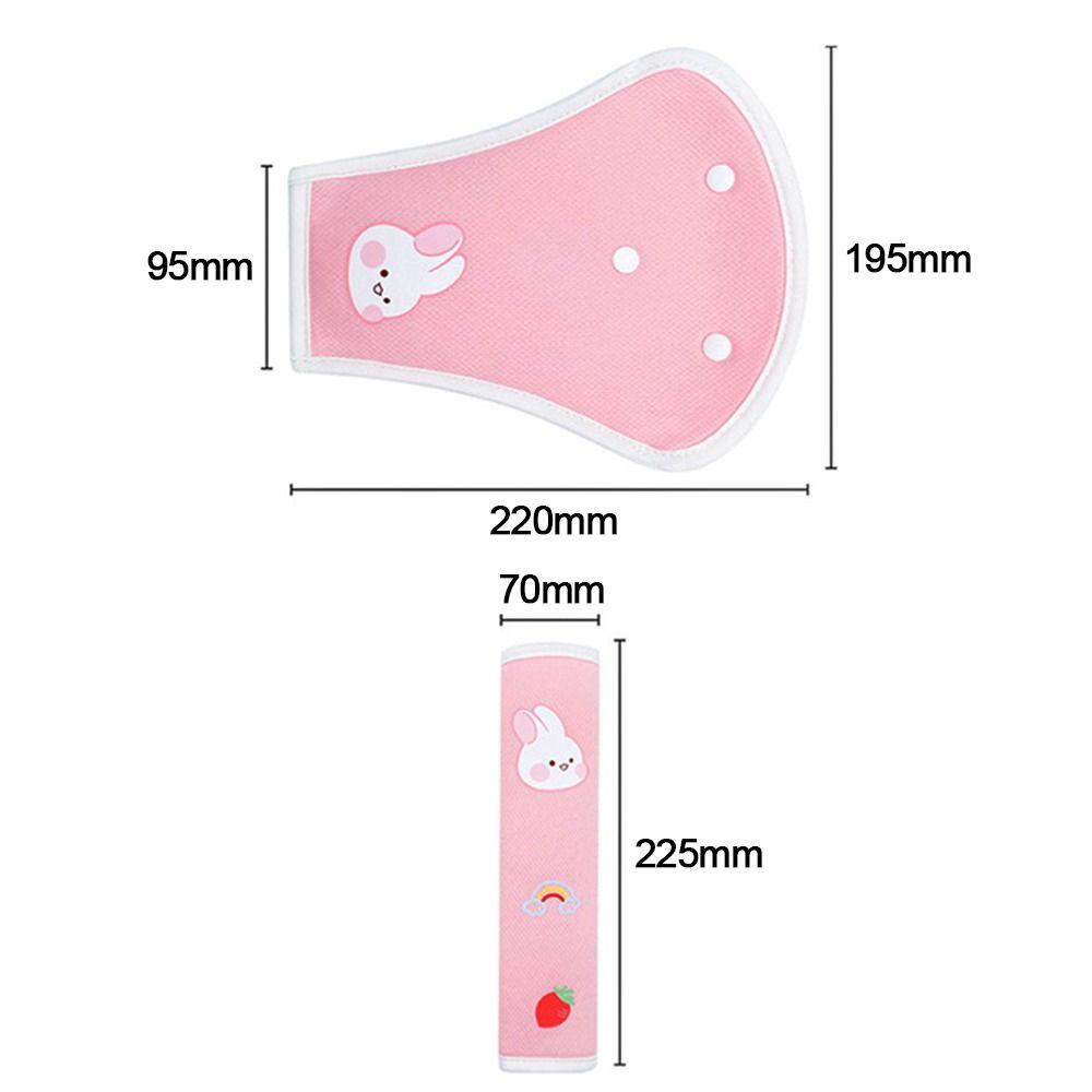 1/2Pcs Adjustable Car Seat Belt Cover Shoulder Protector Soft Shoulder Guard Cartoon Cosy Car Safety Belt Shoulder Pad Kids