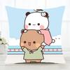 Kawaii Anime Bear Dudububu Pillow Case Fashion Square Pillowcase Bedroom Sofa Room Ins Decoration Leisure