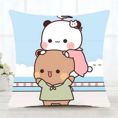 Kawaii Anime Bear Dudububu Pillow Case Fashion Square Pillowcase Bedroom Sofa Room Ins Decoration Leisure