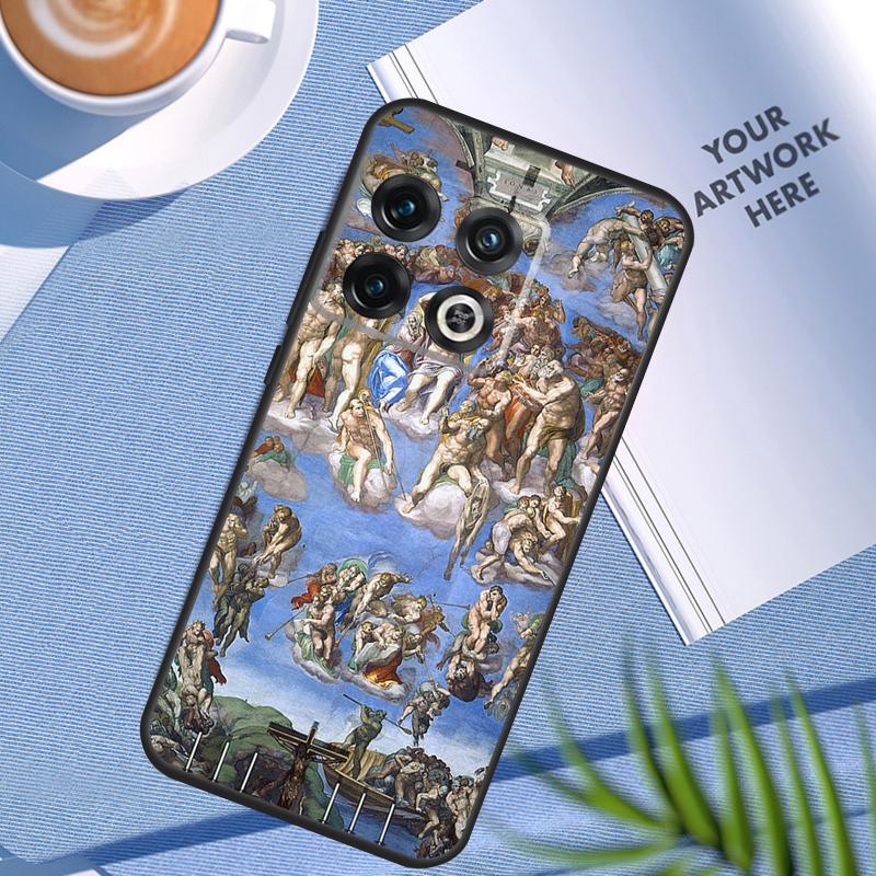 Michelangelo Art Case For OnePlus 12 12R 11 9 10 Pro 10R 10T 9R 8T Nord 3 CE 2 Lite 2T N10 N20 N30 CE4 Cover