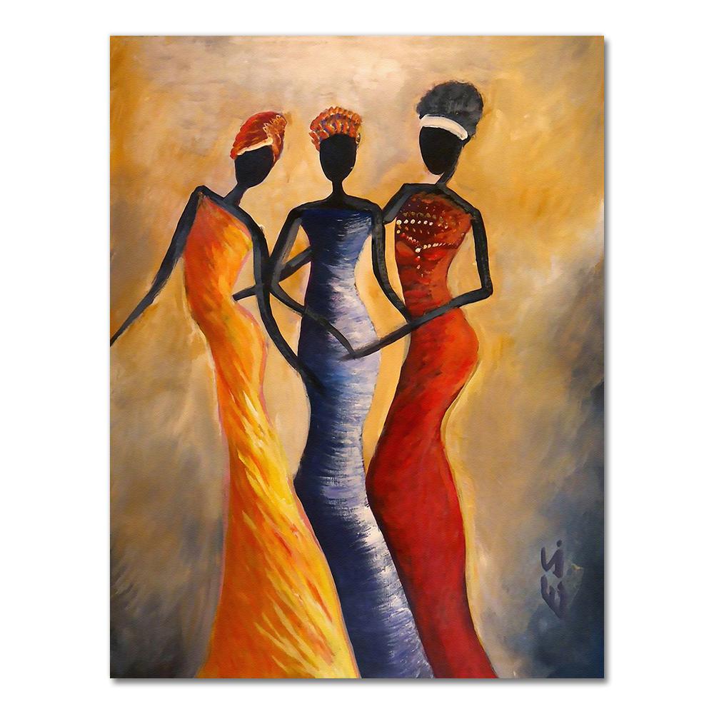 African Woman Classic Vintage Wall Art Canvas Painting Poster For Home Decor Posters And Prints Unframed Decorative Pictures