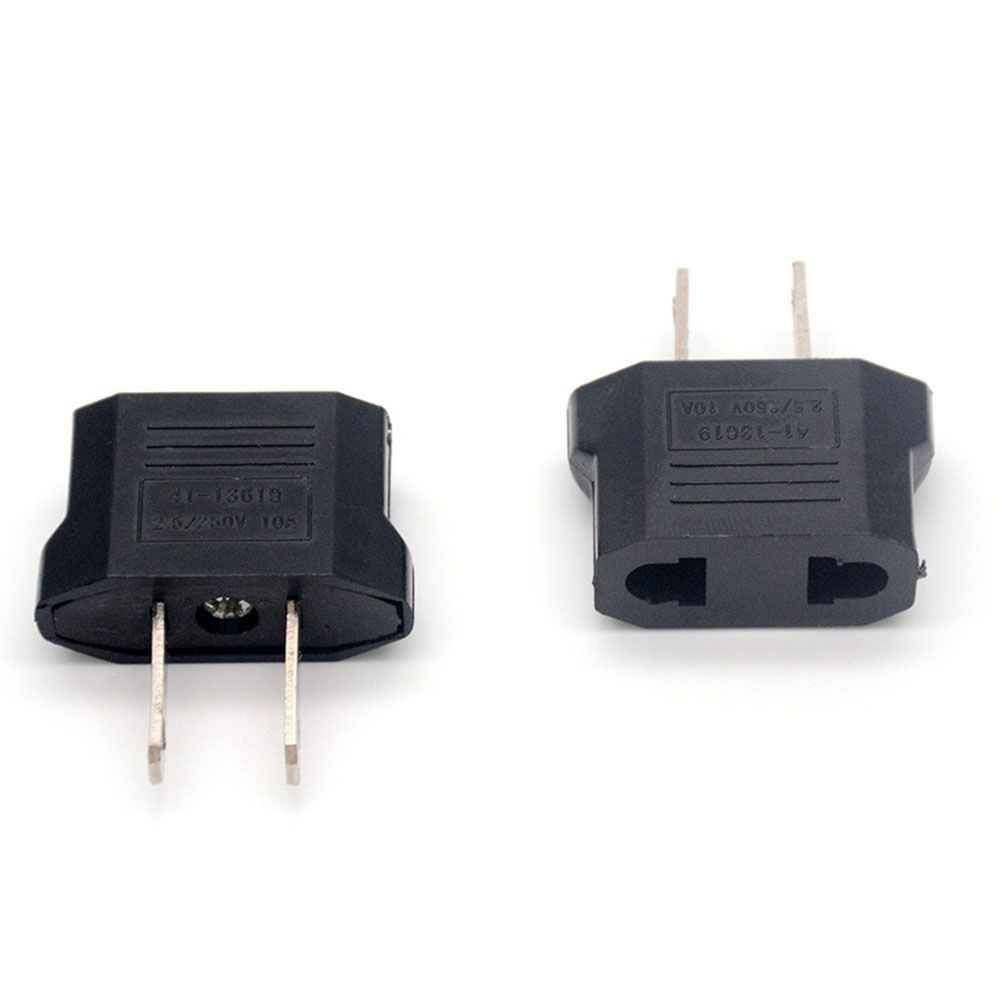 Outlet EU To US European American USA Charger Plug Adapter Jack Converter