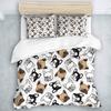 French Bulldog Duvet Cover Set Cute Animal Modern Decorative 3 Piece Bedding Set With 2 Pillowcase Dog Pattern Comforter Covers