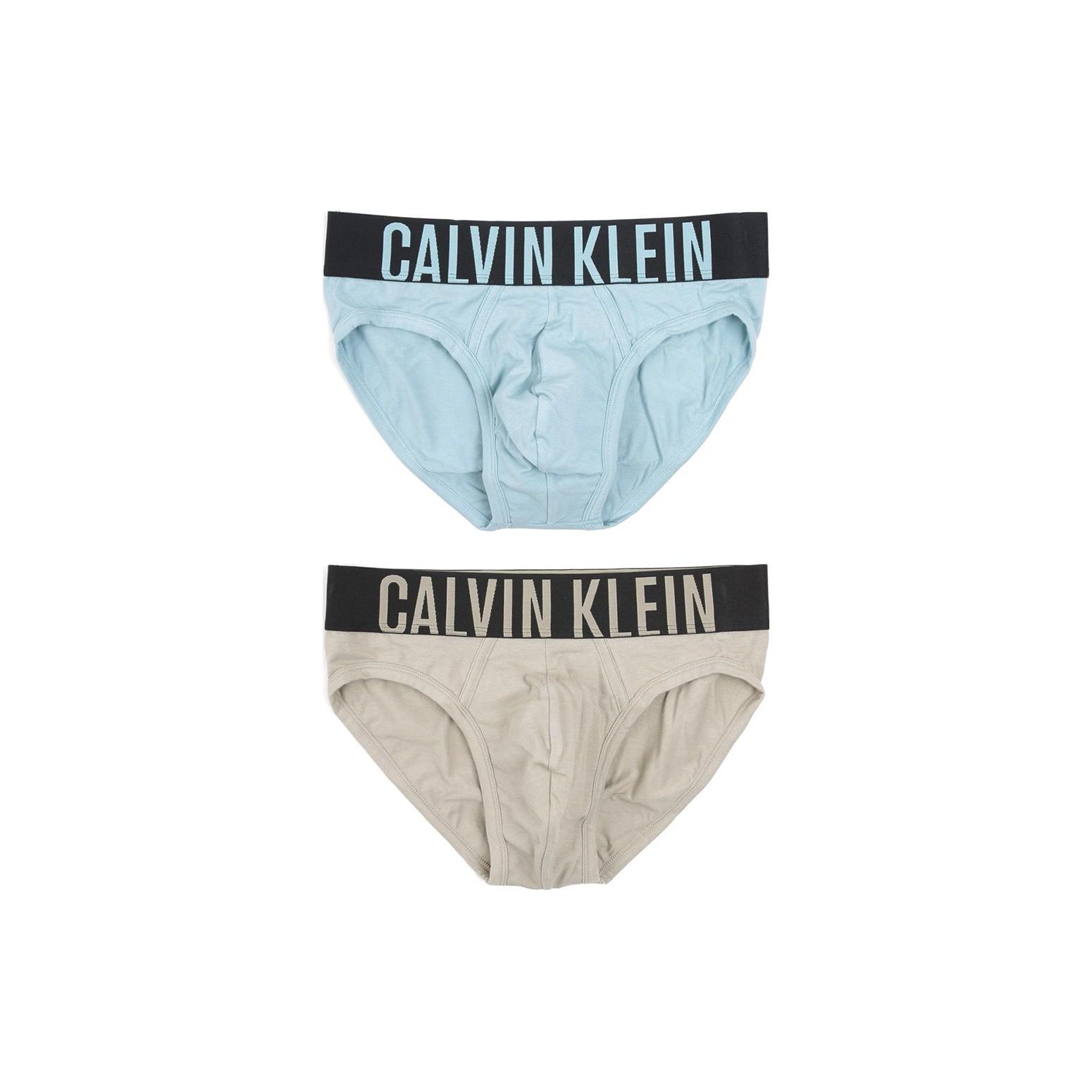 

Calvin Klein Color Block Letter Print Triangle Underwear 2 Pack Men Underwear 000NB2601A-6HD M