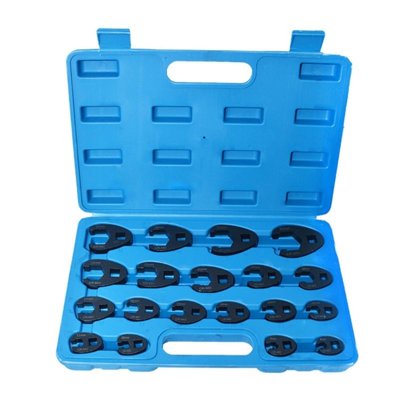 19 Piece Multifunction Tube Wrench Set With U Joint Design For Tight Space Automotive Repair And Mechanical Maintenance 1