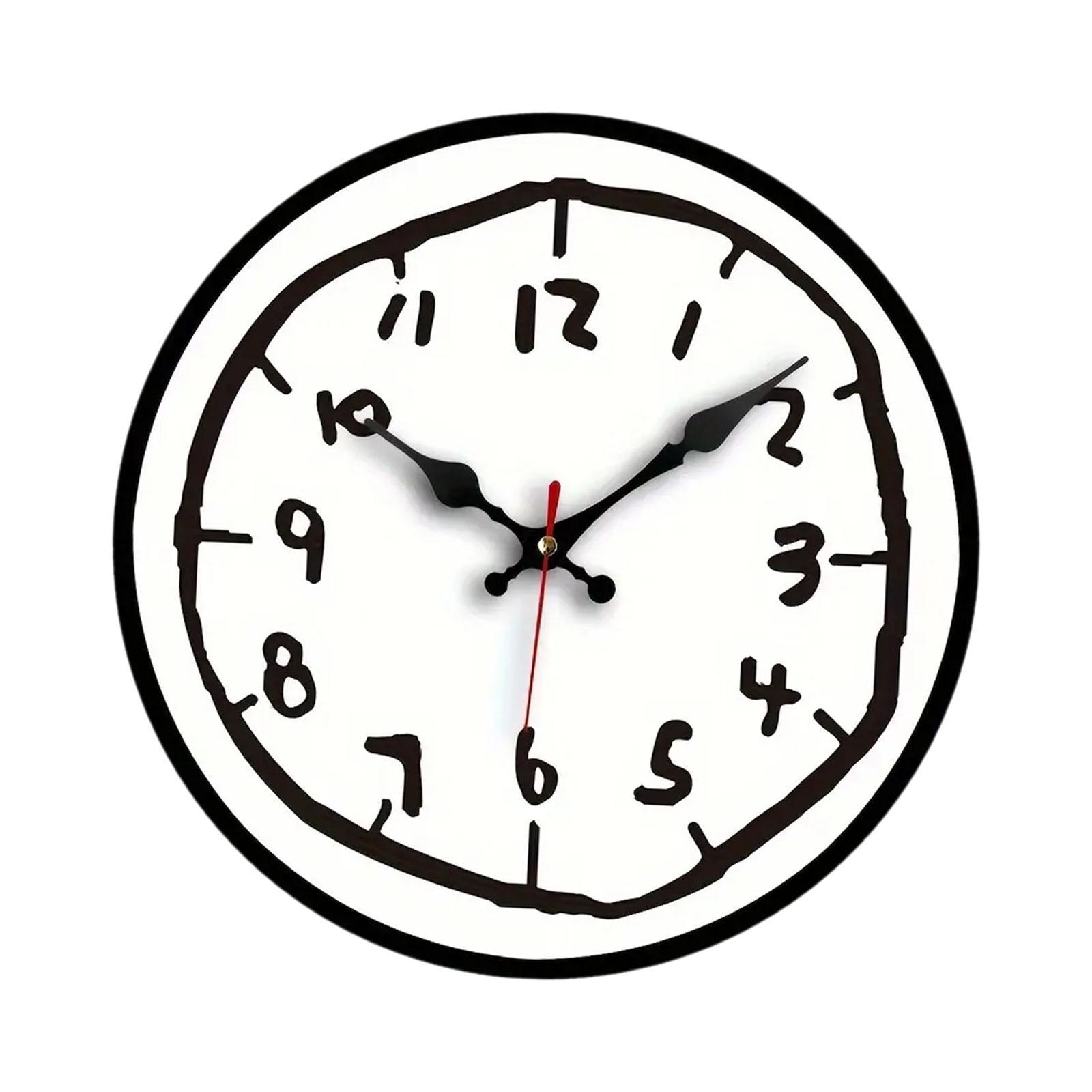 

Luxury Elegant Wall Clock Non Ticking Bedroom Ornament Modern Round Timepiece Home Decor for Office Kitchen Study Wall
