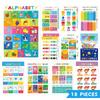 18 Educational Learning Posters for Toddlers, Laminated Kindergarten Classroom Decor