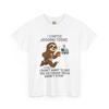 Funny Sloth Jogging T-Shirt, Animal Humor Tee, Cute Sloth Apparel, Birthday Gift