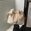 Xia Shangxin Straw Beach Fresh 2025 Popular New Trendy Fashion Simple Large Capacity Portable Shoulder Tote Bag