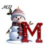 Reusable Christmas Tree Hanging Ornaments 2D Snowman Ornaments, Personalized Letter for Tree, Initial Ornament, Ornament DIY Xmas Decor 2026 Memorial