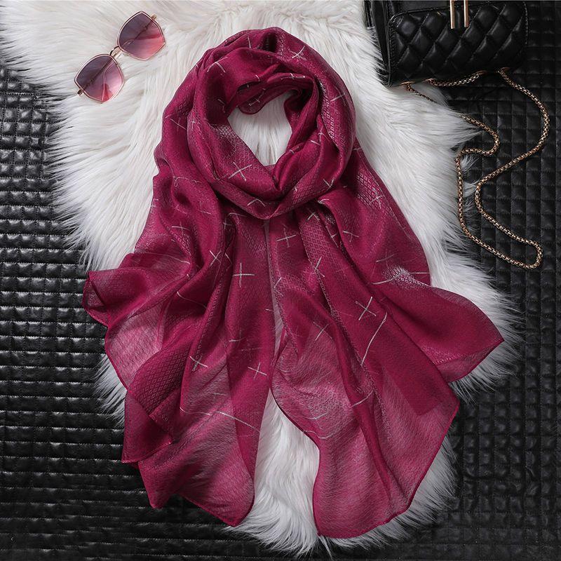 Women's Cross Embroidered Scarf Shawl Long Scarf Gift