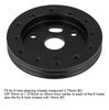 Aluminum Black 0.5 Inch 6 Hole Car Steering Wheel Hub Adapter Boss Kit