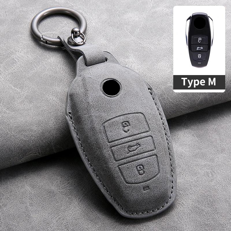 Car Key Cover For Vw Volkswagen Touareg 2011- Leather Car Key Case Cover For Touareg