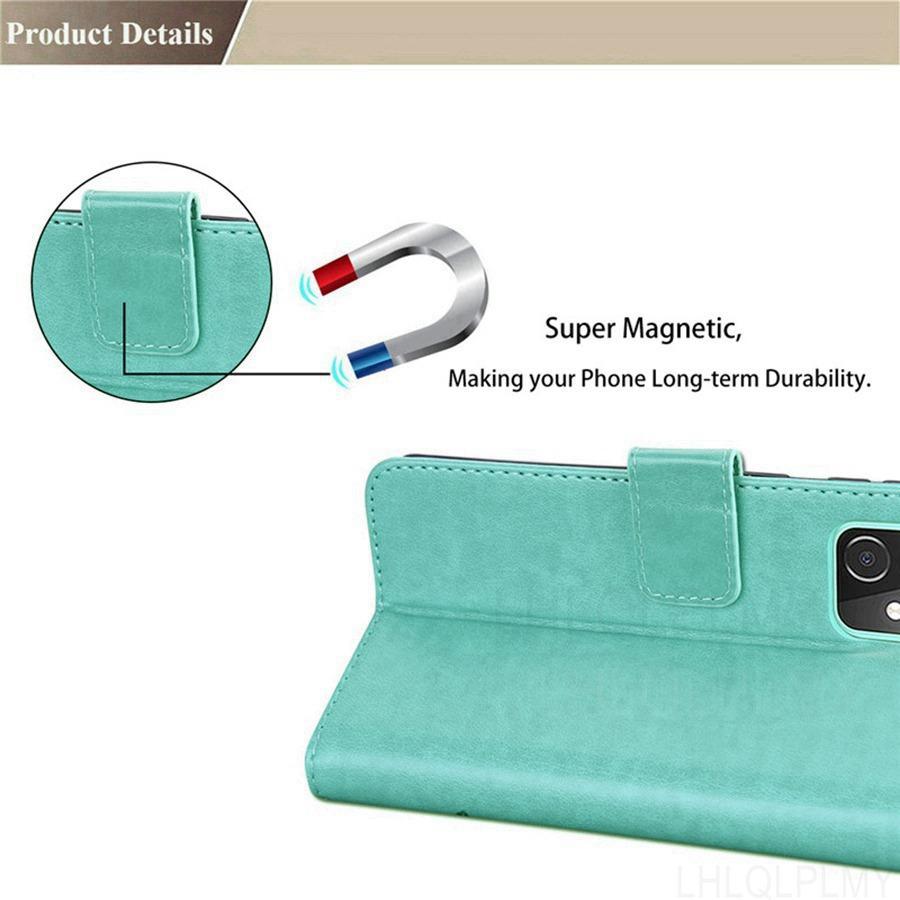 Rosenblüten-Leder-Brieftaschen-Klapphülle Für Vivo Y19S Y33 Y21 Y31 Y36 Y72 Y29 5G Realme 9 Pro C71 OPPO A5X A6X A6 A5 A40 A78 A79 Reno 13 14 13F 14F Hülle