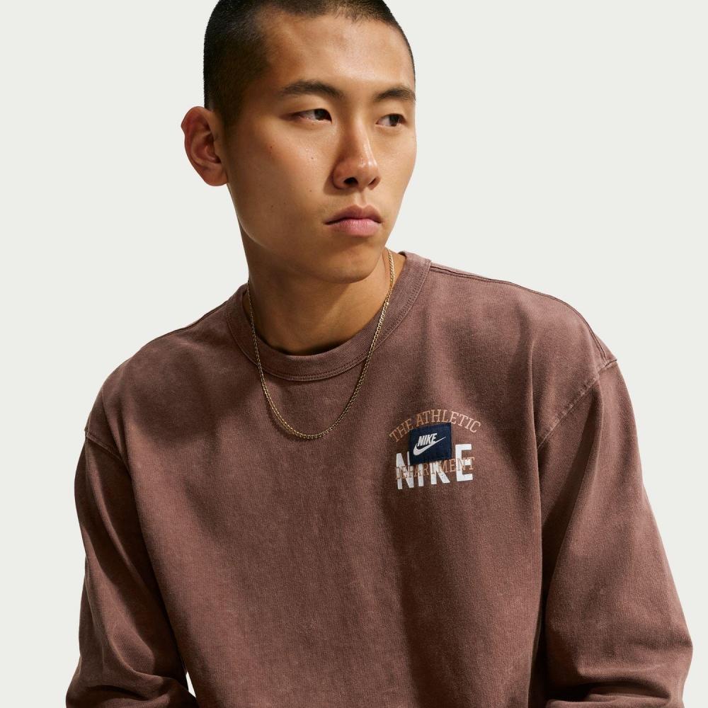 Nike Tkivy Vintage Graphic Ls Tee Light Chocolate 216ltchoc Iz4061