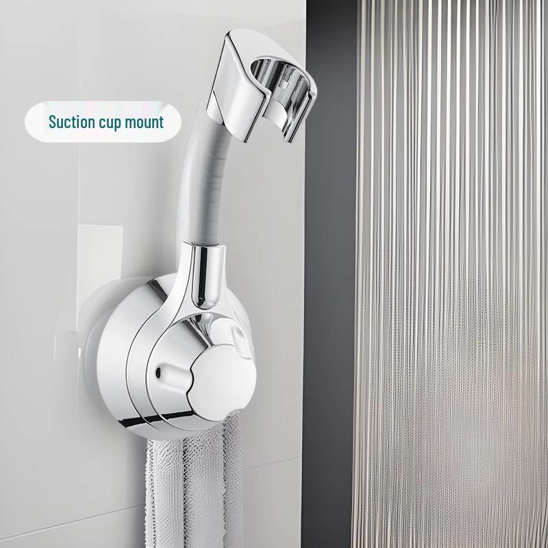 Adjustable No-Drill Shower Head Holder